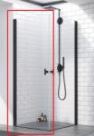 Radaway Nes Black KDD I 90 B szögletes fekete zuhanykabin (egyik fele), balos 10021090-54-01L (10021090-54-01L)