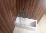 SAPHO Sapho AQUALINE WILA 90 cm kádparaván transzparent üveggel, króm AQ5742 (AQ5742)