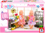 Schmidt Spiele Baby Born kertészkedik 100 db-os puzzle ajándékkal (56300)