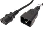  Cablu de alimentare IEC320 C13 la C20 1m Negru, KPSB1 (KPSB1)