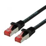 Roline Cablu de retea SFTP cat 6 Component Level LSOH negru 0.3m, Roline 21.15. 2956 (21.15.2956-50)