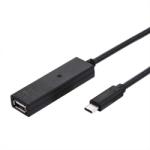 Valueline Cablu activ USB-C 2.0 la USB-A T-M 20m Negru, Value 12.99. 1114 (12.99.1114-10)