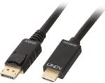 Lindy Cablu Displayport la HDMI 4K30Hz 3m T-T Negru, Lindy L36923 (L36923)