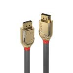 Lindy Cablu Displayport 8K60Hz/4K120Hz UHD (DP certificat) v1.4 T-T 2m Gold Line, Lindy L36292 (L36292)