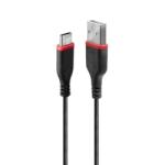 Lindy Cablu de incarcare + date USB 2.0 la USB-C rezistent 3A T-T 1m Negru, Lindy L36876* (L36876)
