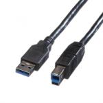 Roline Cablu USB 3.0 tip A la tip B 0.8m T-T Negru, Roline 11.02. 8869 (11.02.8869-10)