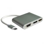 Roline Adaptor USB tip C la VGA/HDMI/Displayport T-M, Roline 12.03. 3230 (12.03.3230-8)