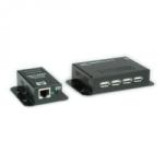 Roline Extender USB pana la 50m via RJ45 + HUB 4 porturi, Roline 12.04. 1101 (12.04.1101-4)