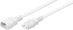 Goobay Cablu de alimentare C13 la C14 Alb 3m, Goobay 97585 (KPS3W)