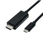 Roline Cablu USB tip C la HDMI 4K60 Hz T-T 3m Negru, Roline 11.04. 5842 (11.04.5842-10)