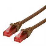 Roline Cablu de retea UTP Patch Cord Cat. 6A Component Level LSOH Maro 2m, Roline 21.15. 2782 (21.15.2782-100)