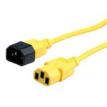 Roline Cablu prelungitor alimentare IEC 320 C14 - C13 Galben 0.8m, Roline 19.08. 1526 (19.08.1526-25)