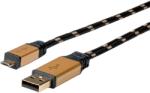Roline Cablu USB 2.0 la micro USB-B 0.8m, Roline 11.02. 8825 (11.02.8825-10)