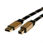 Roline Cablu imprimanta USB 2.0 A-B T-T 4.5m Gold, Roline 11.02. 8805 (11.02.8805-5)