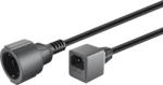 Goobay Cablu prelungitor pentru UPS C14 la Schuko 0.2m siguranta 10A, Goobay 51476 (PPU1-01)