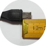  Cablu USB la micro USB 2.0 (conector lung pentru smartphone cu husa) 1.8m Negru, KU2M18FD (KU2M18FD)