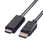 Valueline Cablu Displayport la HDMI UHD 4k T-T 1m Negru, Value 11.99. 5785 (11.99.5785-10)