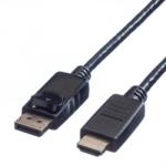 Valueline Cablu Displayport la HDMI Full HD T-T 3m Negru, Value 11.99. 5782 (11.99.5782-10)