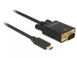 Delock Cablu USB tip C la VGA (DP Alt Mode) Full HD 1080p 3m T-T Negru, Delock 85263 (85263)