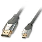 Lindy Cablu HDMI la micro HDMI-D CROMO 4K@60Hz v2.0 T-T 2m, Lindy L41422 (L41422)