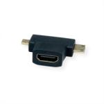 Valueline Adaptor HDMI-A la micro HDMI-D + mini HDMI-C M-T, Value 12.99. 3166 (12.99.3166-20)