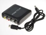  Convertor HDMI la 3 x RCA Composite video+Audio alimentare USB, KHCON-16 (KHCON-16)