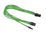 Nanoxia PCI-E 6 - 6+2 pin adapter - 30 cm - neon zöld