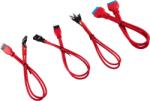 Corsair - Premium Sleeved Frontpanel készlet, 4 részes, kábel - piros (CC-8900246)