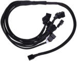  Phobya Y kábel 9x 4Pin PWM 60cm - fekete