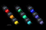 Alphacool Aurora HardTube LED gyűrű 16mm Fekete - RGB /15325/