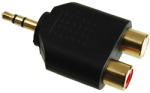 ExpertLine AA-664G Aranyozott 3.5mm jack 2db RCA csatlakozó adapter