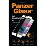 Panzer Apple iPhone 6 / 6s / 7 / 8 Plus Tokbarát Edzett üveg kijelzővédő, fehér kerettel (2621)