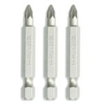 Dedra csavarhúzó bitkészlet csavarbehajtó bit fej szett Pozidriv PZ1/2/3x50mm blister 18A07S03 (18A07S03)