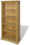 vidaXL Bibliotecă 5 rafturi, 81x40x170 cm, pin mexican, stil Corona (243744) Biblioteca