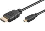  Cablu micro HDMI-D la HDMI Full HD T-T 2m Negru, KPHDMAD2 (KPHDMAD2)