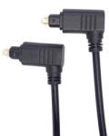  Cablu audio optic Toslink cu ambii conectori in unghi 90 grade 2m, KJTOS4-2 (KJTOS4-2)