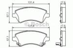 Bosch Set placute frana, frana disc TOYOTA COROLLA (CDE12, ZZE12, NDE12, ZDE12) (2001 - 2007) BOSCH 0 986 424 735