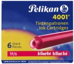 Pelikan Patroane Cerneală Rosu Lucios Pelikan 4001 - Set 6 (27406)