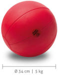 TOGU Medizin labda classic 34 cm 5 kg piros