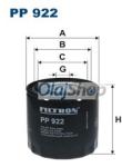 FILTRON Üzemanyagszűrő (PP 922) (PP922)