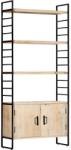 vidaXL Bibliotecă cu 4 niveluri 80x30x180 cm lemn masiv de mango (284421) Biblioteca