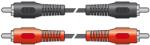 Skytronic Cablu audio 2x RCA tata - 2x RCA tata 1.2m rosu/negru Skytronic (104.981)
