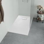 vidaXL Cădiță de duș, alb, 90 x 80 cm, SMC (144769) - vidaxl