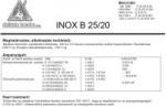  Elektróda INOX B 25/20 3.25 mm 4.5 kg (11022) (11022)