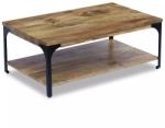 vidaXL Măsuță de cafea din lemn de mango 100x60x38 cm (243341) Masa de cafea