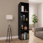 vidaXL Bibliotecă/Comodă TV, negru, 36 x 30 x 143 cm, PAL (800145) - vidaxl Biblioteca