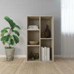 vidaXL Bibliotecă/Servantă, stejar sonoma, 50x25x80 cm, PAL (800165) Biblioteca