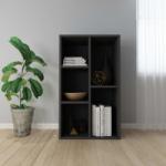 vidaXL Bibliotecă/Servantă, negru, 50x25x80 cm, PAL (800163) Biblioteca