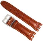  Curea Ceas Premium - Piele Naturală Maro, Imprimeu Șarpe, 21mm SW23MM (SW23MM)