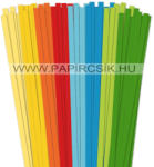  7mm, 49cm, 8x10db, quilling papírcsík kezdőcsomag VII